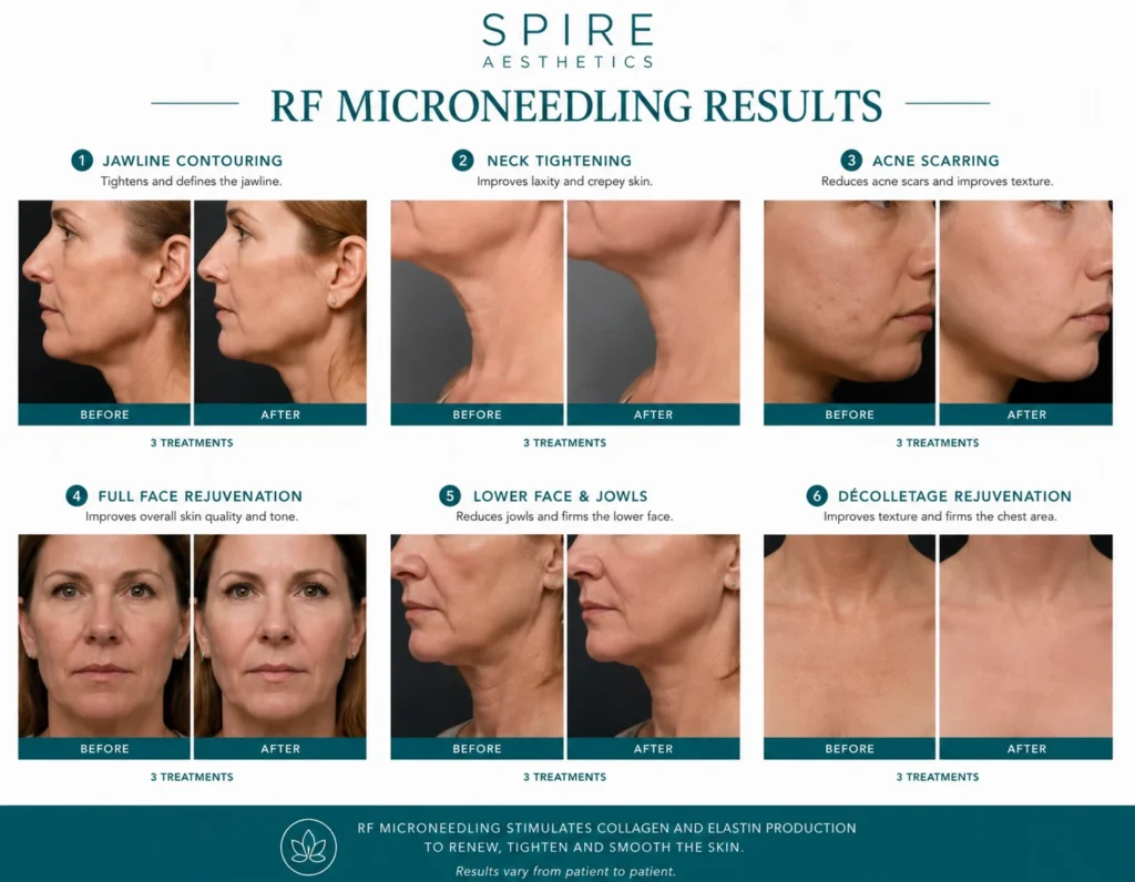 RF Microneedling Skin tightening Northwood results
