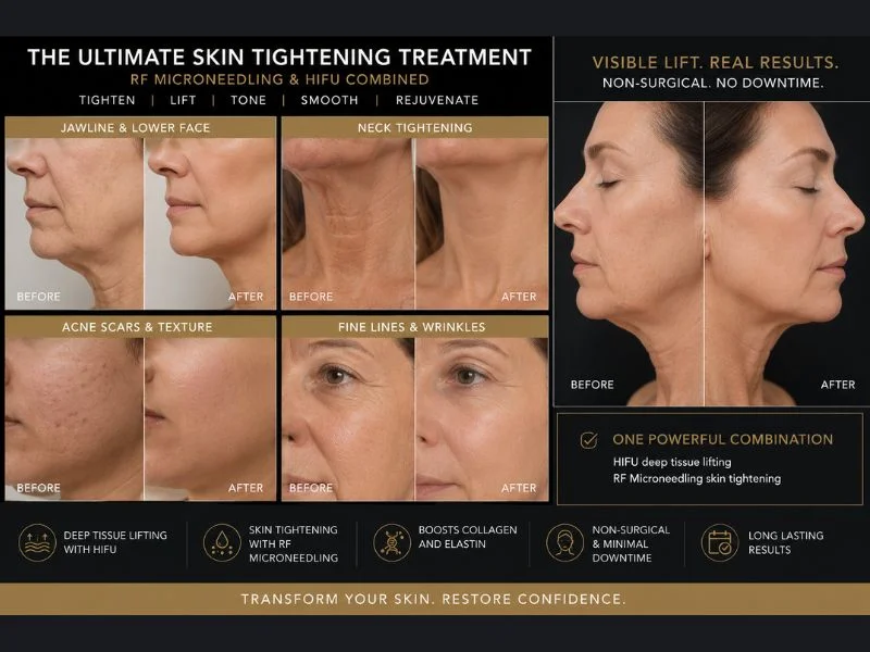 Results of combined treatment for the ultimate skin tightening treatment Northwood